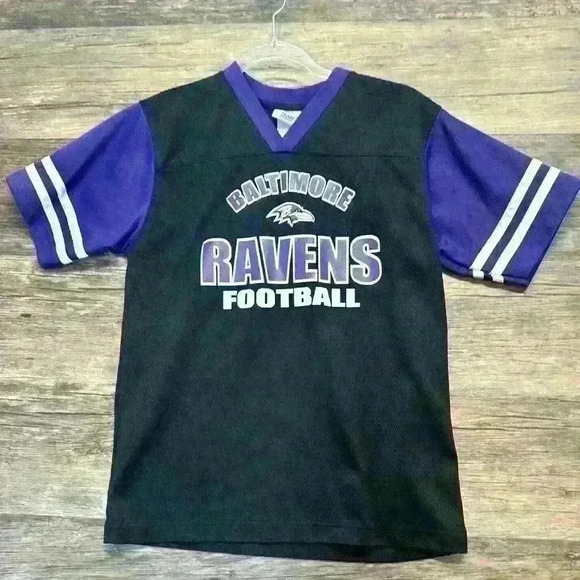 NFL Team Apparel Baltimore Ravens Kids Jersey size XL 14-16 - Picture 1 of 4